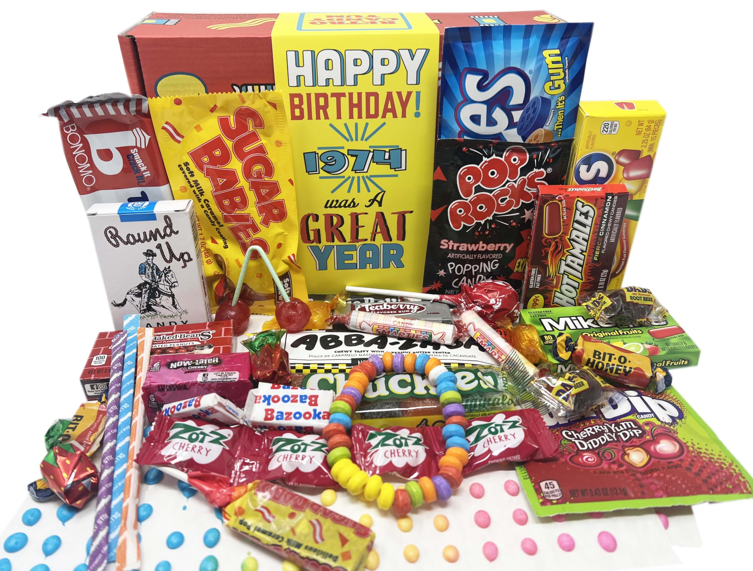 Amazon.com : RETRO CANDY YUM ~ 1974 52nd Birthday Gift Box of
